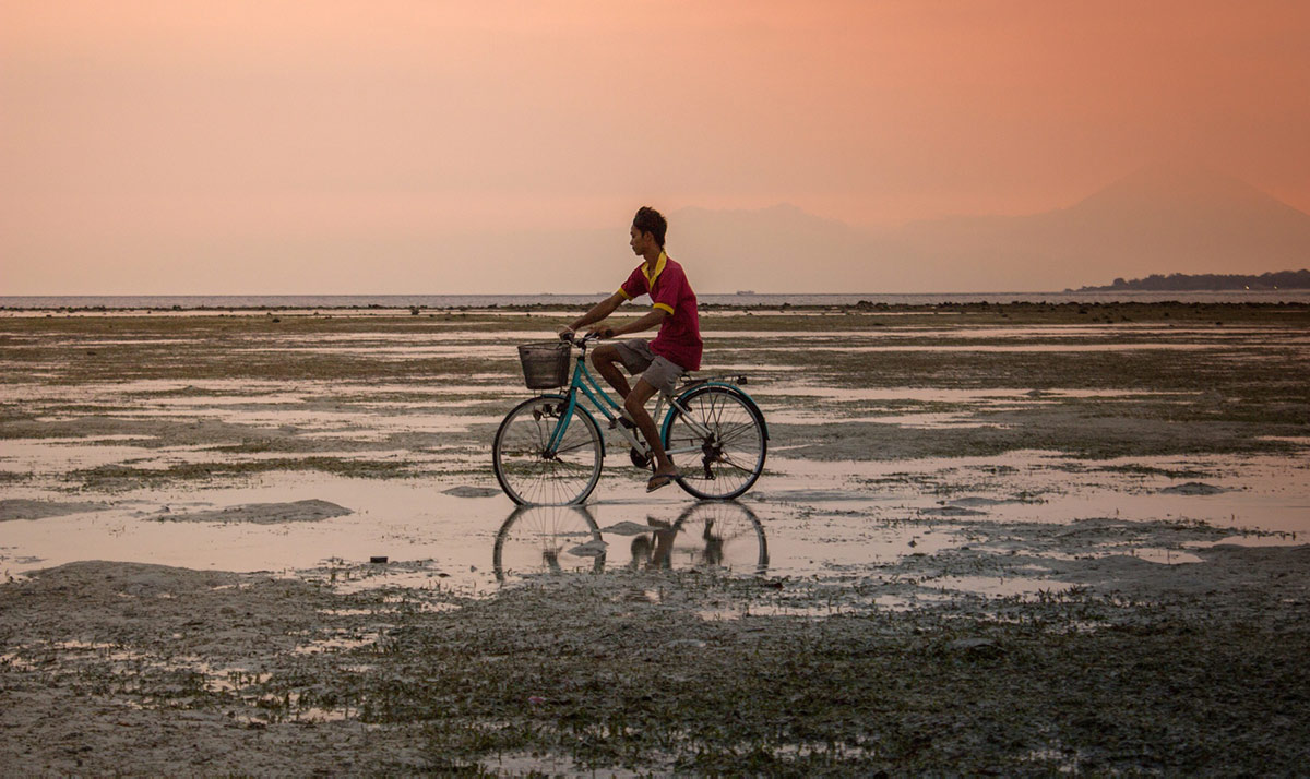 Bike on beach