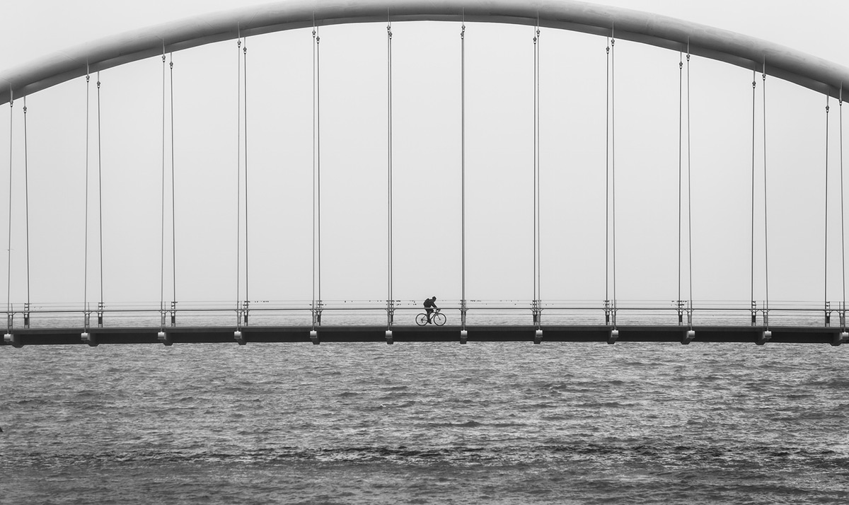 Bike on bridge
